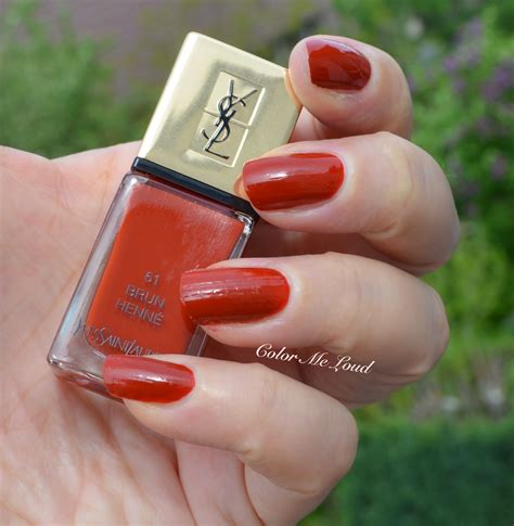 vernis yves saint laurent brun henne|La Laque Couture Nr. 61 .